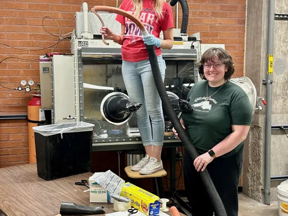 Iva and Lily do "glovebox surgery" in summer 2023