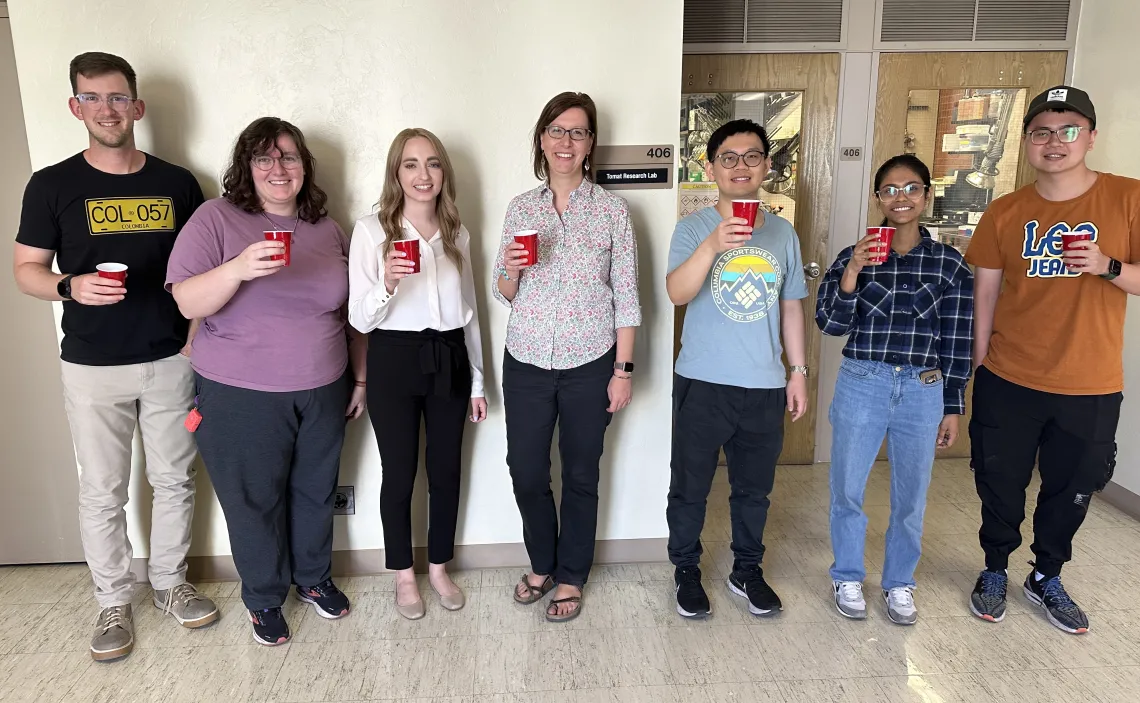 A toast to Iva's successful PhD defense